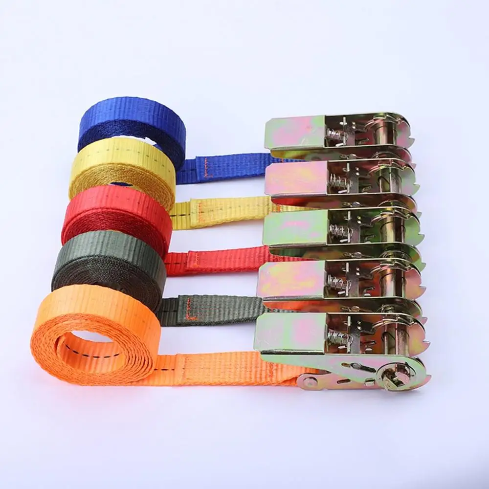 Ремень с металлической пряжкой для автомобиля мотоцикла велосипеда 6 м крепкий