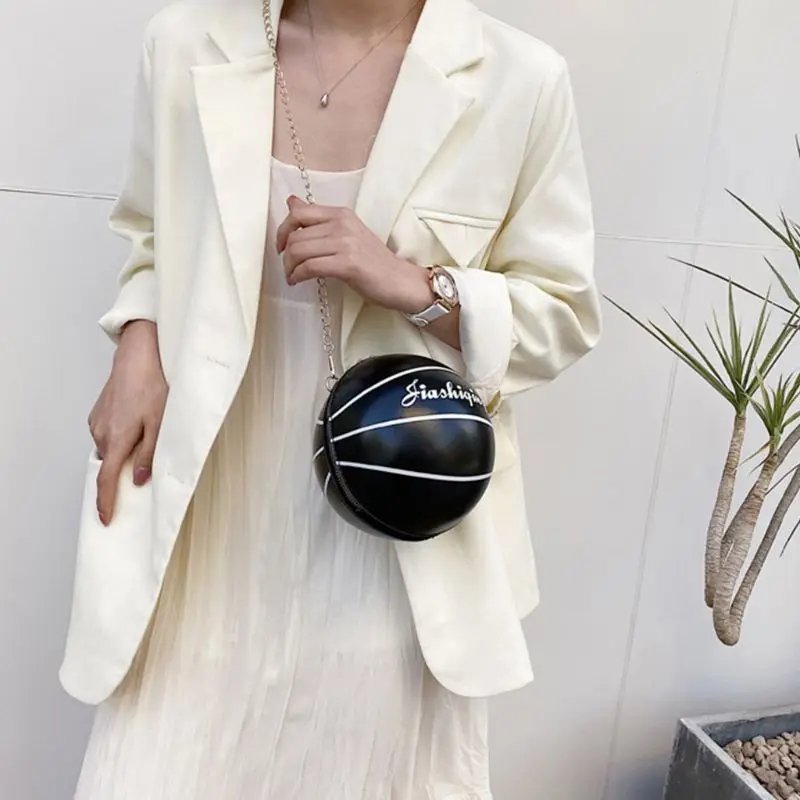 Женская сумка-мессенджер через плечо из ПУ кожи в форме баскетбола | Багаж и сумки