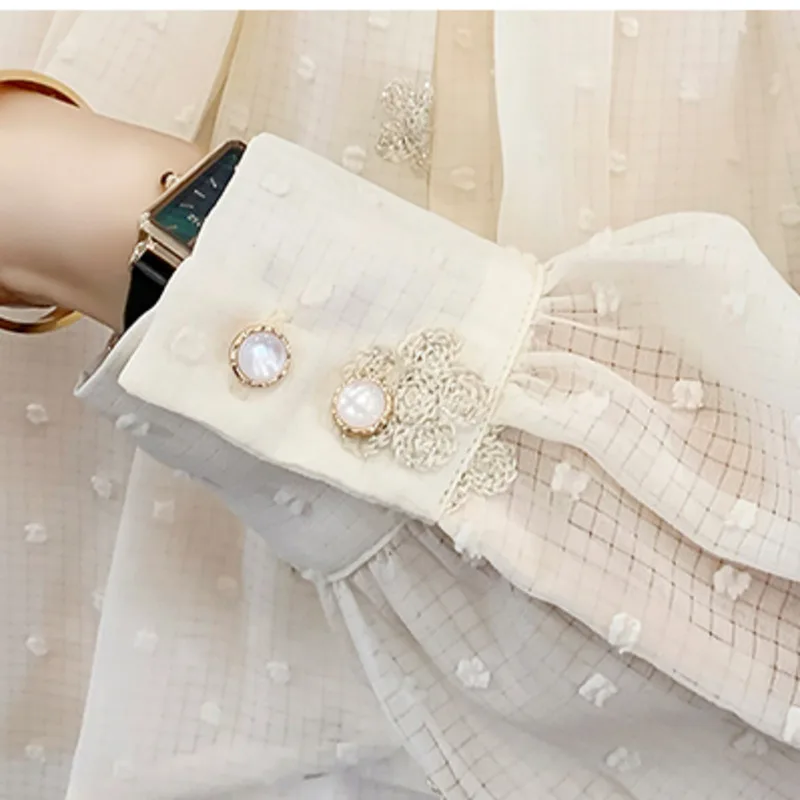 #2032 шифоновые рубашки блузка женская сексуальная тонкая прозрачная с