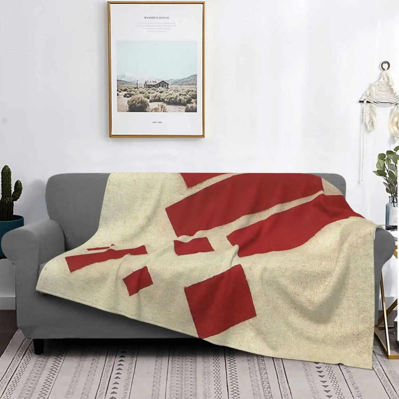 

Atist Composition With Eight Red Rectangles Kazimir Malevich 1915 Creative Design Light Thin Soft Flannel Blanket Composition