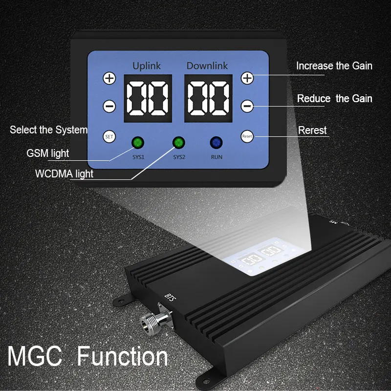 Повторитель сигнала lintratek 2G GSM 900 3G усилитель WCDMA 2100 UMTS двухдиапазонный широкое
