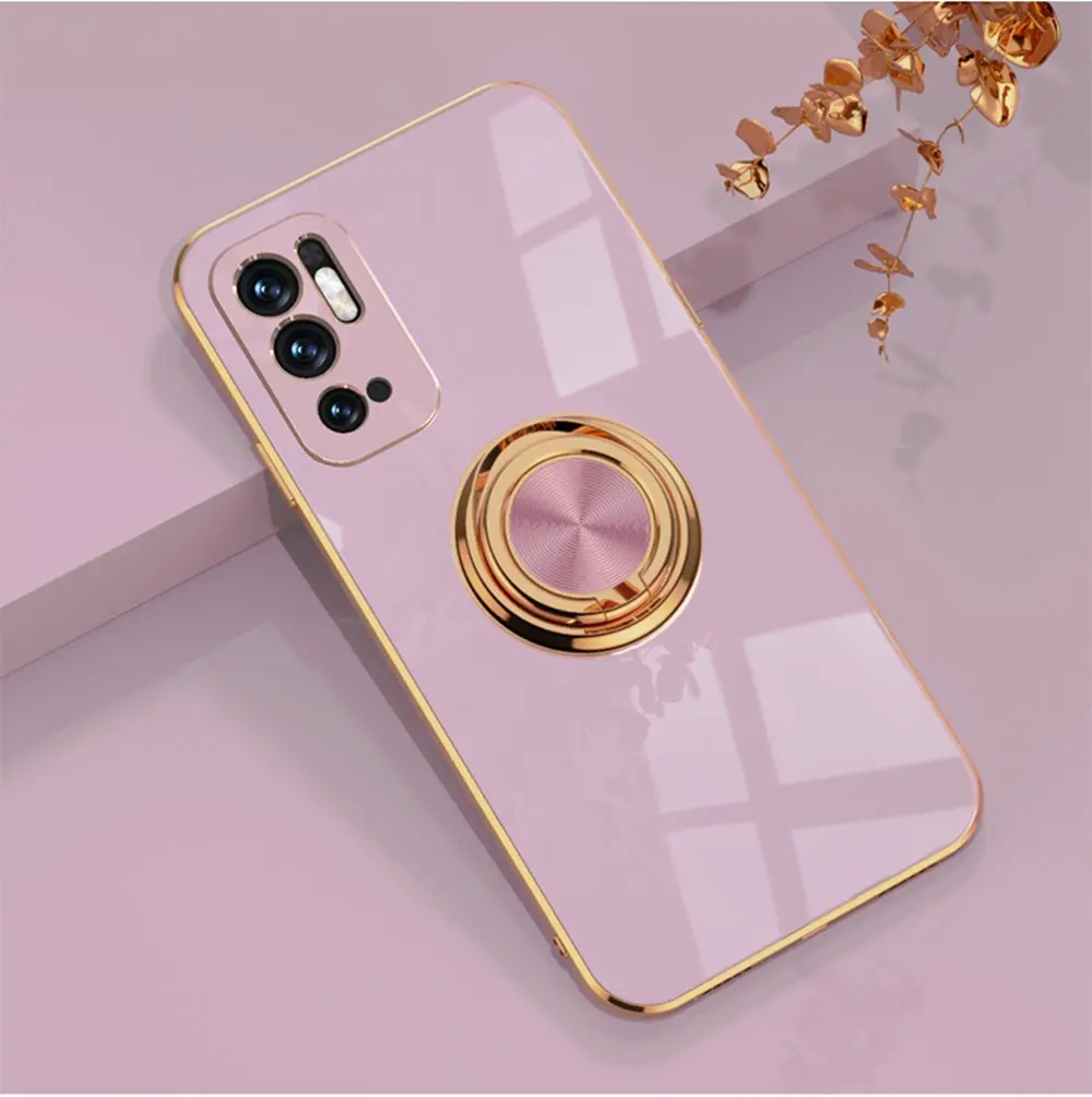Ring Soft Case for Xiaomi Redmi Note 10 11 Pro Case Luxury Anti-drop Silicone Cover for Redmi Note 10S 11S 10Pro 11Pro Case