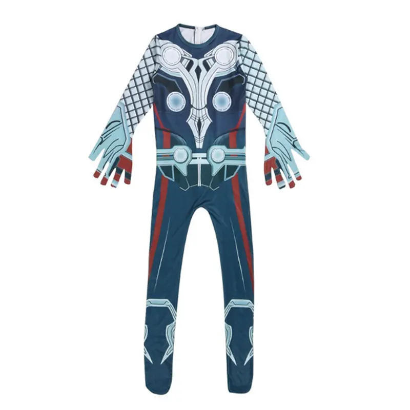 Детский костюм супергероя Тора для косплея мышц одежда с брюшным мстителем