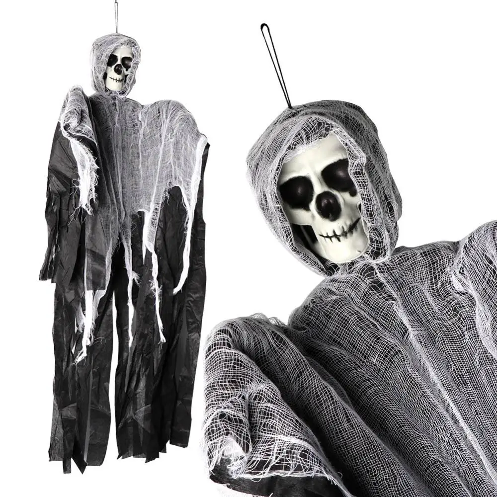 OurWarm Halloween Hanging Ghost Decorations Party Grim Reaper DIY for Home Haunted House Decoration Prop 100cm*60cm | Дом и сад