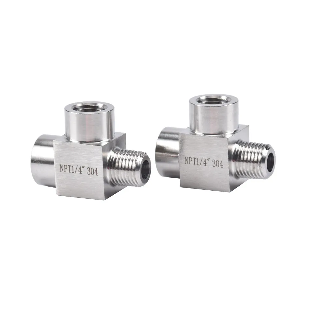 

Тройник 1/4 дюйма NPT с женским и мужским разъемами, трехсторонний разветвитель, модель 304, фоторазъем для воды, газа, топлива