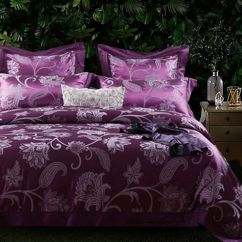 

Роскошный шелковый хлопковый комплект из четырех предметов из шелка тутового шелкопряда комплект из шести предметов высококачественное п...