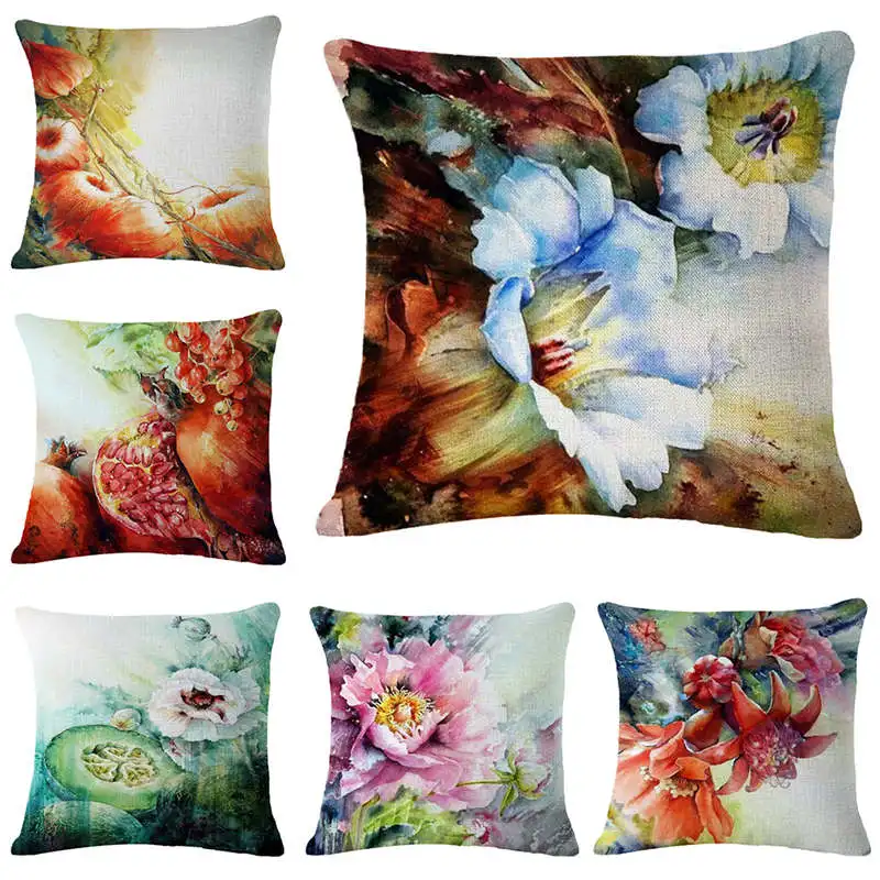 Европейский стиль домашний декор наволочка для подушки с цветочным рисунком из