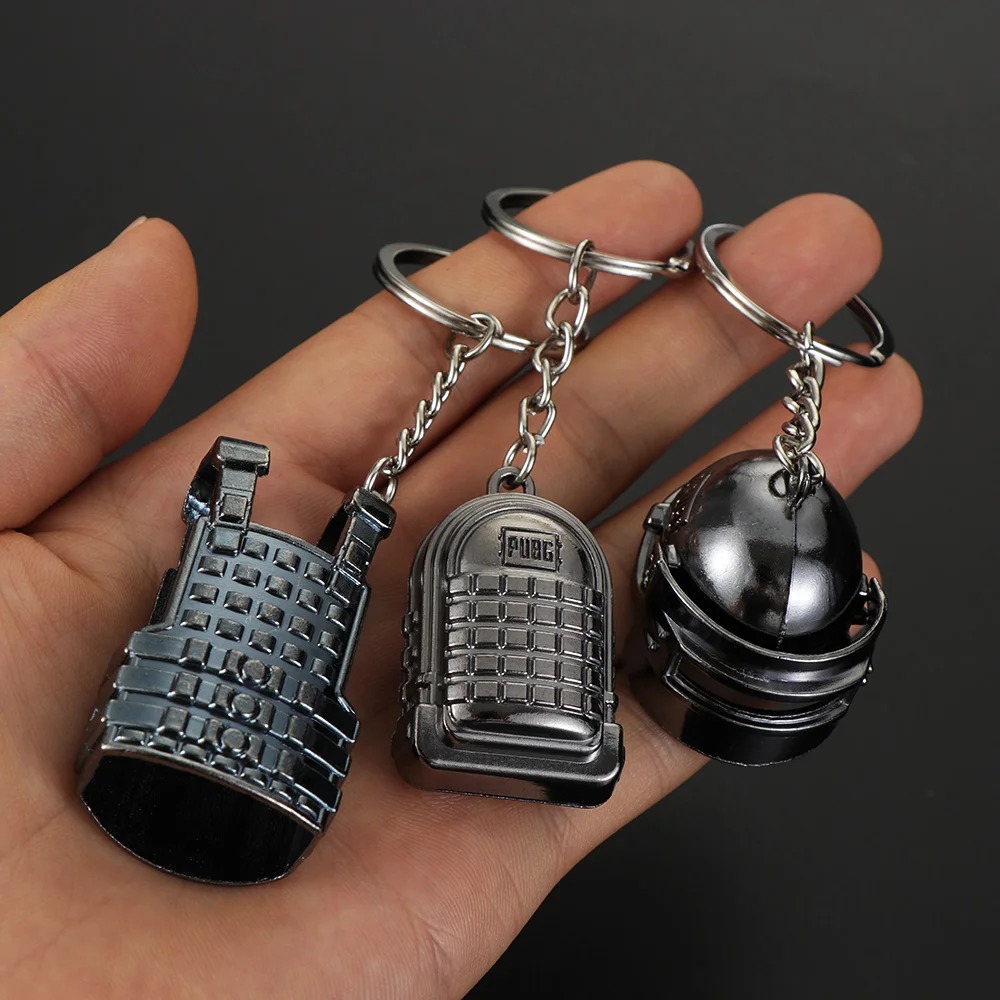 1 шт. имитационная модель Медь брелок шлем и Пистолеты 98K для фанатов игры брелки