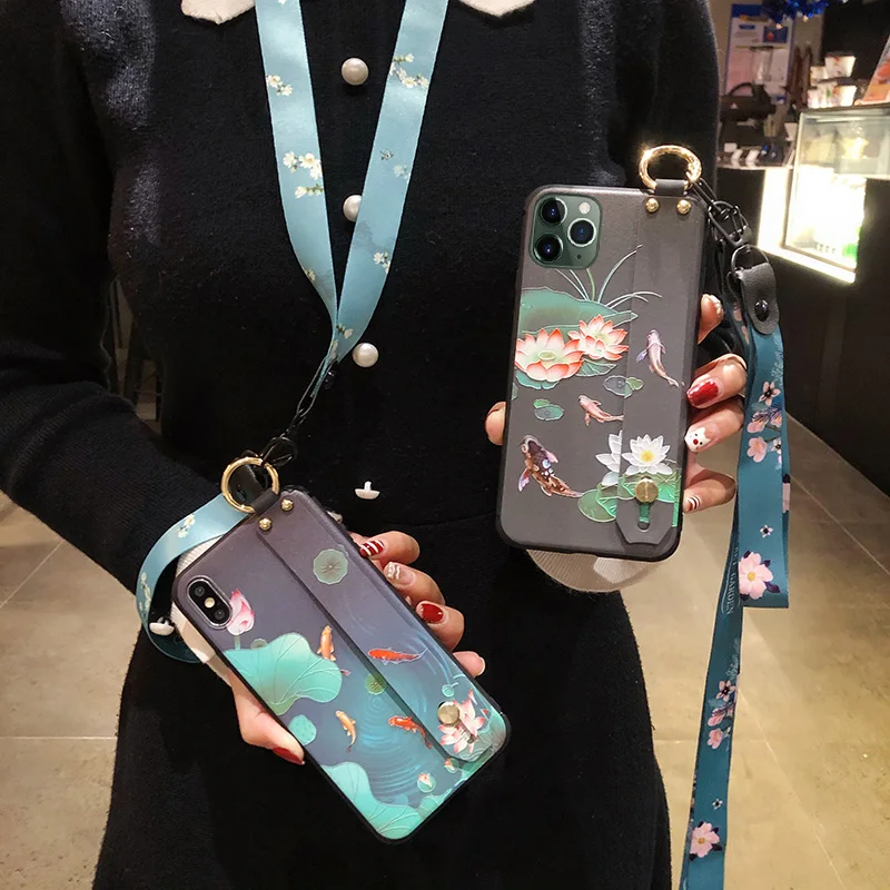 Чехол с ремешком на запястье для Huawei Mate 30 Lite 20 10 Pro P Smart Z Plus Y7 Y9 2019 Honor 10i 20i Pro|Бамперы|