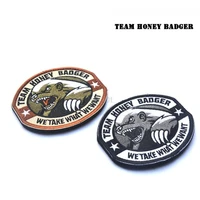 three dimensional embroidery embroidery badge team morale honey badger soldiers armbands patch military tactics