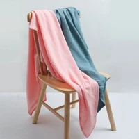 2021 new solid color crepe cotton muslim parcel towel baby blanket boys girls bath towel baby swaddling clothes