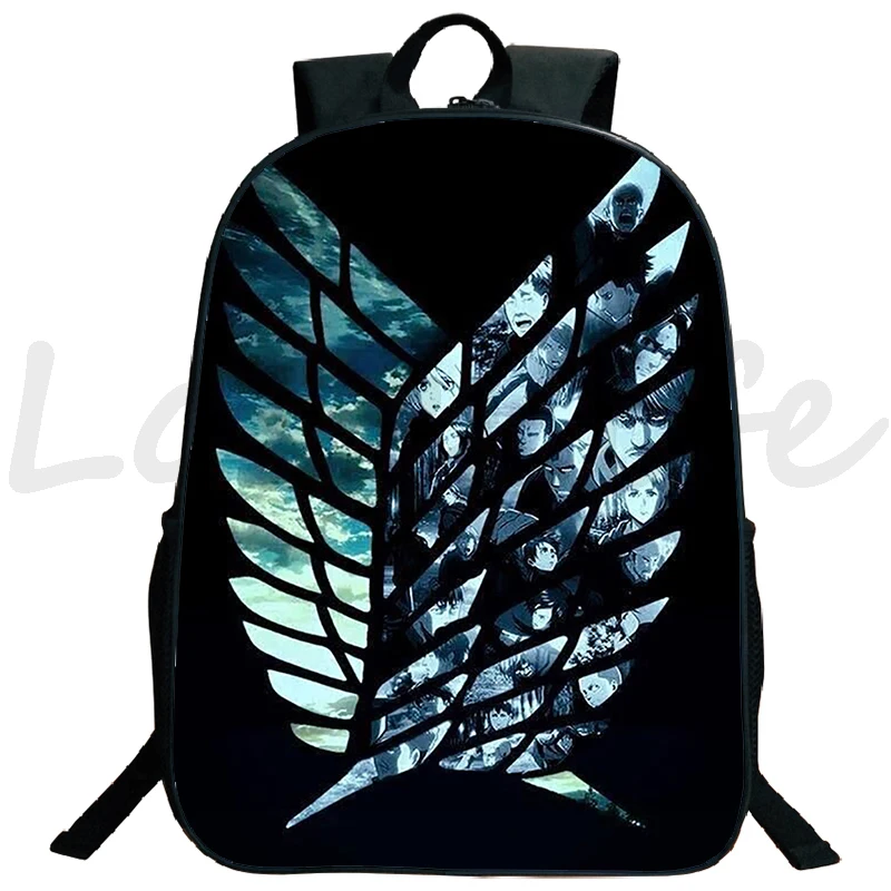 Attack on Titan Backpack Daily Mochila School Bag Cool Anime Bookbag For Student Laptop Rucksack boys girls Travel Schoolbag | Багаж и