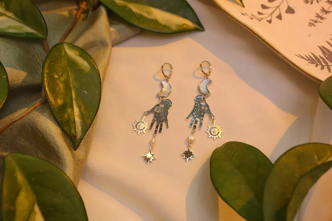 Психические серьги // Ведьмак раньше Бохо Звездные Серьги Небесный считывание