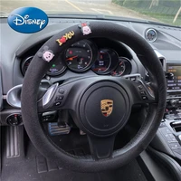 disney mickey mouse donald duck car creative cartoon linen steering wheel cover four seasons universal non slip cover