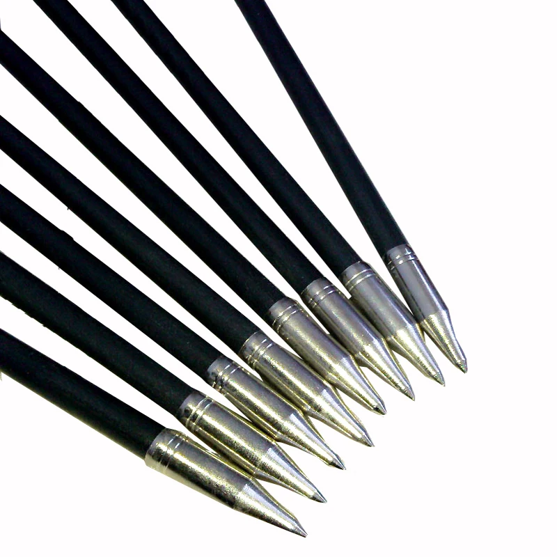 Стрелы из стекловолокна для стрельбы лука 6/12/24 шт./лот 28/29/30/31 5 Дюймов Spine500 3 | Спорт