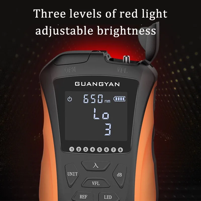 New High precision6-in-1 multifunctional optical fiber power meter/fiber optic tester/visual fault locator network cable test 5k