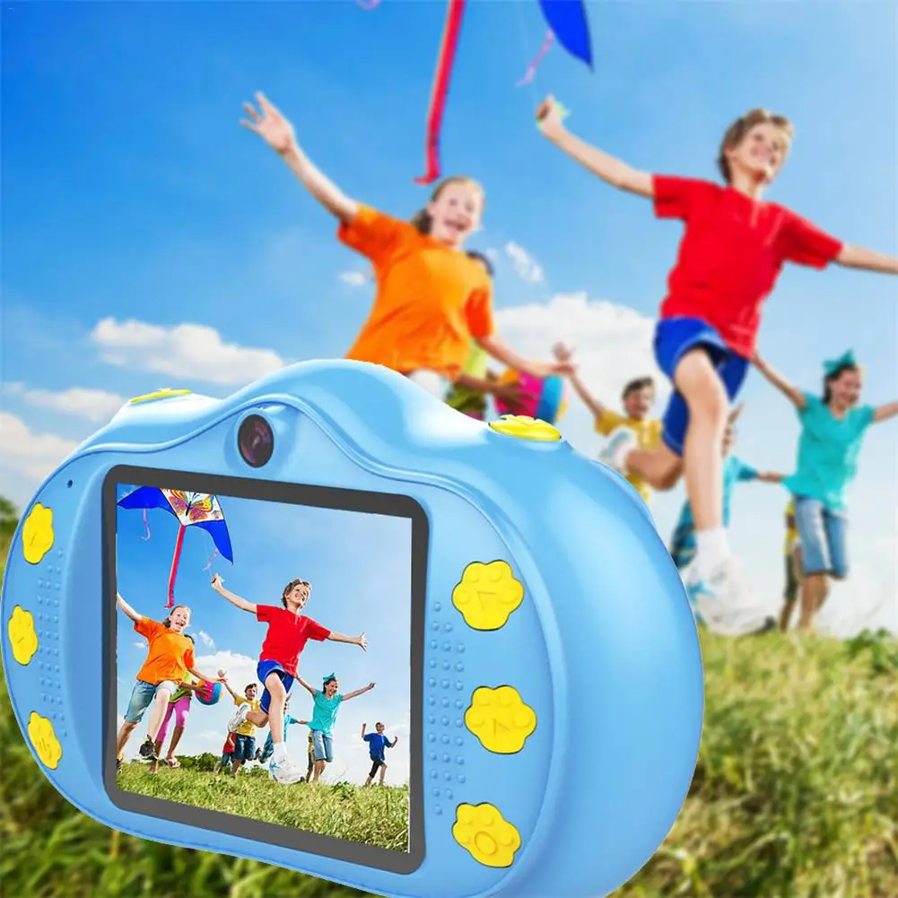 Детская мультяшная мини камера с большим экраном 2 4 дюйма высокой четкости