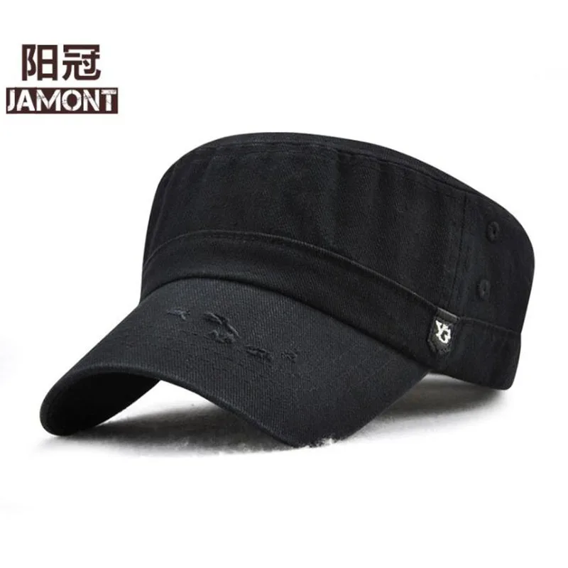 LA Военная Кепка 100% хлопок плоская кепка для мужчин винтажная армейская кадетский