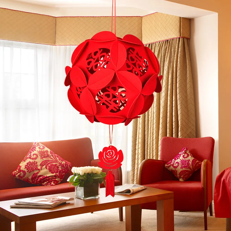 Подвесной фонарь из нетканого материала в китайском стиле рождественские и