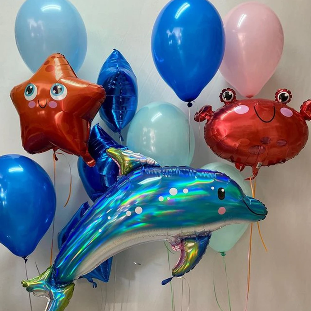 Украшение Ocean World 1 шт. воздушный шар с морским животным праздничные детские
