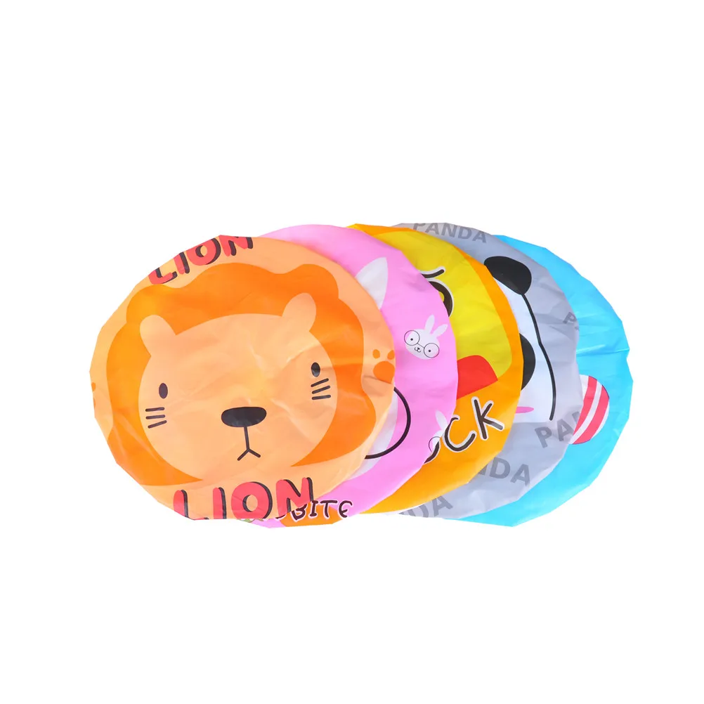 Цельная Милая шапка для душа атласная Водонепроницаемая мультяшная