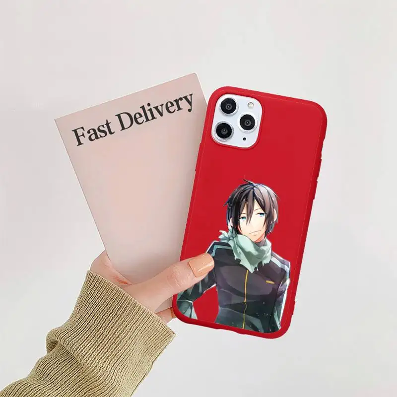 

Japan anime Yato Noragami Phone Case Candy Color for iPhone 6 7 8 11 12 s mini pro X XS XR MAX Plus