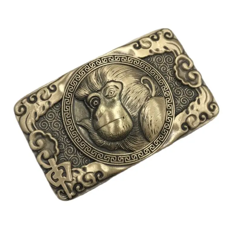 

Пряжка для ремня мужская прямоугольная из латуни, 4 см