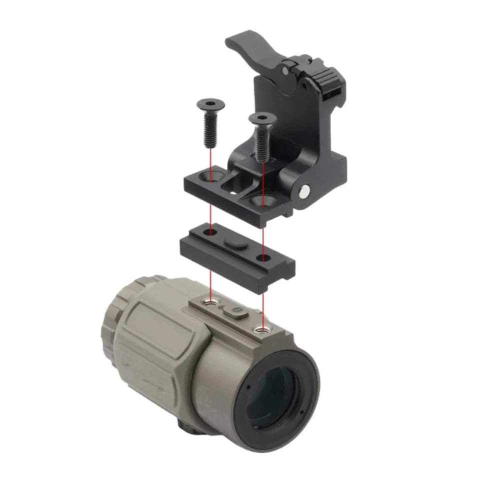 EXPS3 558 голографический красный точечный прицел и G33 G43 3X лупа Combo с креплением QD для