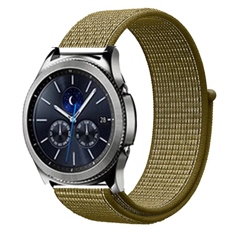 22 мм ремешок для часов samsung galaxy watch 46 мм 42 мм активный 2 нейлон huawei watch gt ремешок Amazfit bip gear S3 Frontier 44 40 - Цвет ремешка: olive flak 36