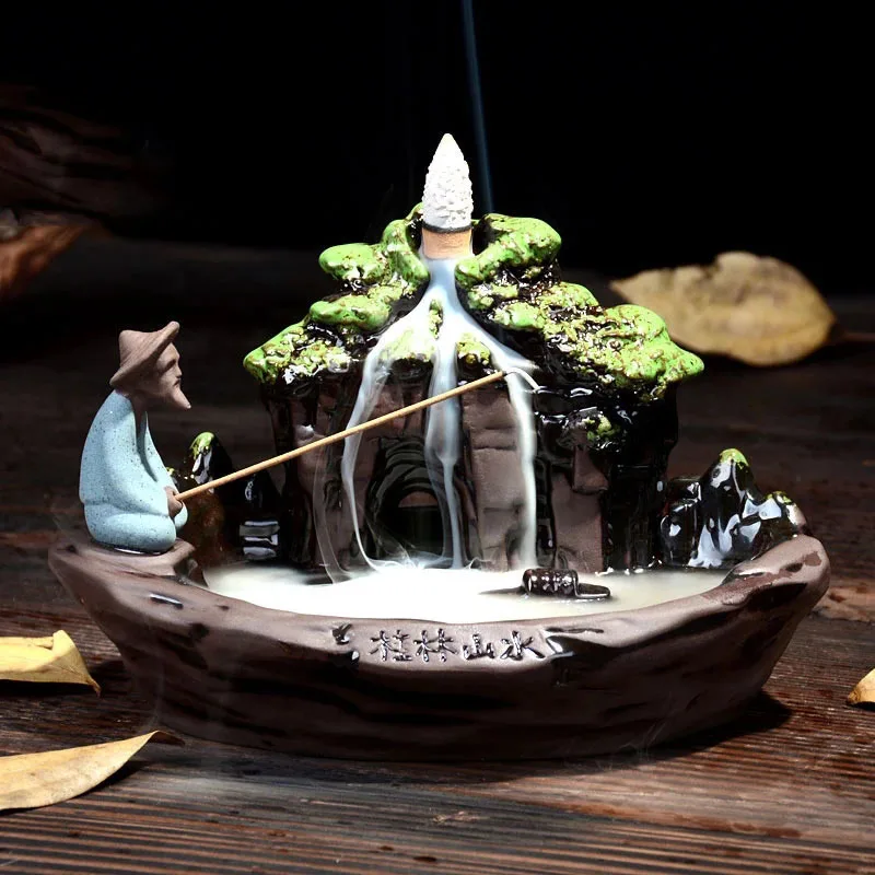 Горелка для благовоний керамическая палочка держатель курильница дыма