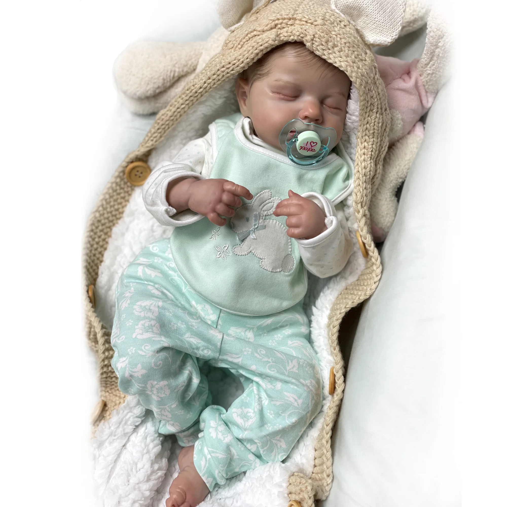 Muñeca Reborn realista Para niños, juguete de bebé recién nacido, 19