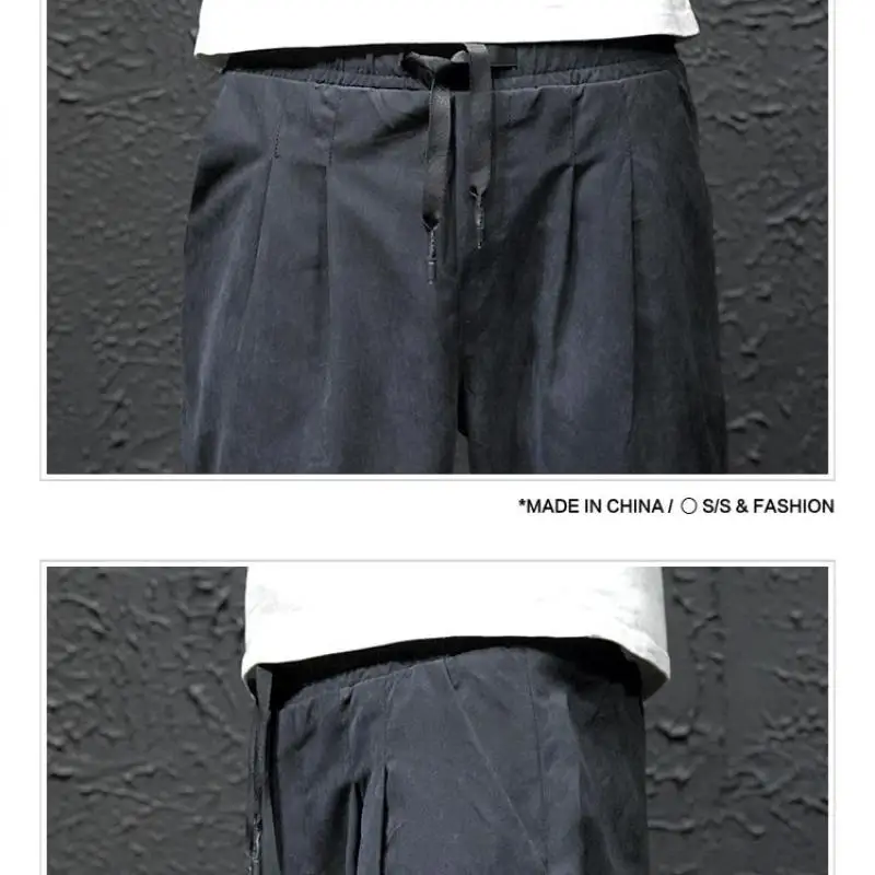 

M-5XL Plus Size Autumn Men Pants Hip Hop Harem Joggers Pants 2020 New Male Trousers Mens Solid Pants Skinny Fit XXXXXL 6 Colors