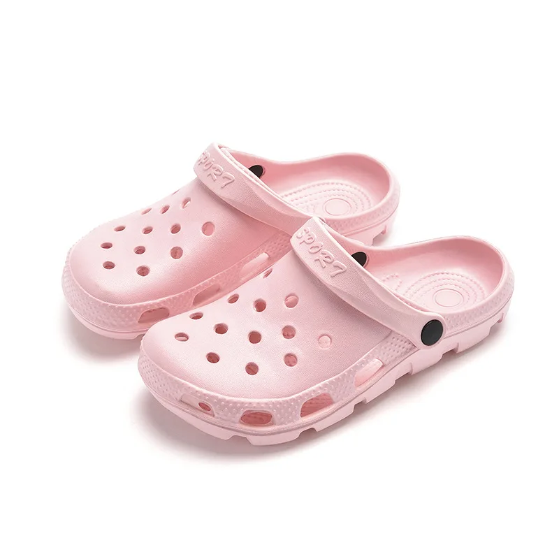 

Summer Women's Sandals 2021 Men's Sandals Beach Sandals Women Men Slippers Sneakers Breathable Flat Sandals Hole Non-slip