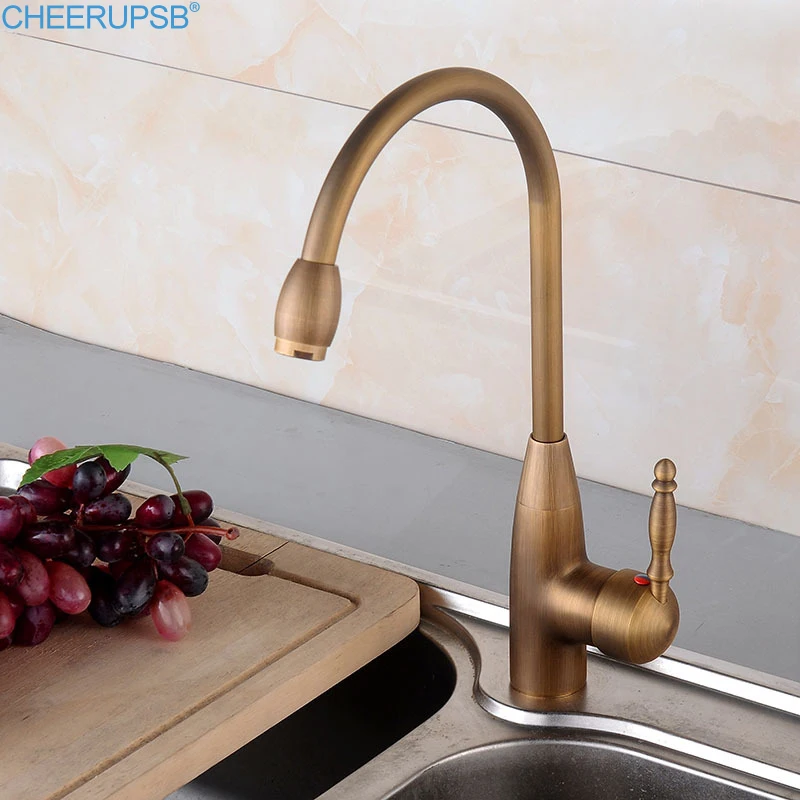 Поворотный Золотой смеситель для кухонной раковины бумажный медный кран с