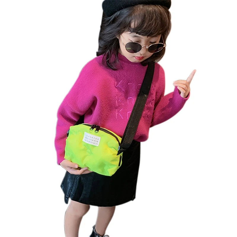 

New Lovely Toddler Baby Cross Body Bags Children Kids Girls Fashion Shoulder Nylon Bag Kids Number Casual Handbag