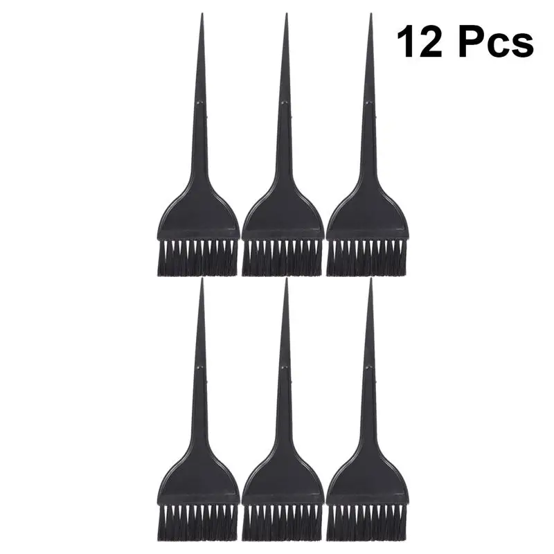 

12pcs Long Handle Hair Dye Brushes Hair Coloring Dyeing Brush Hair Tint Applicator Home Professional Hair Salon Tools