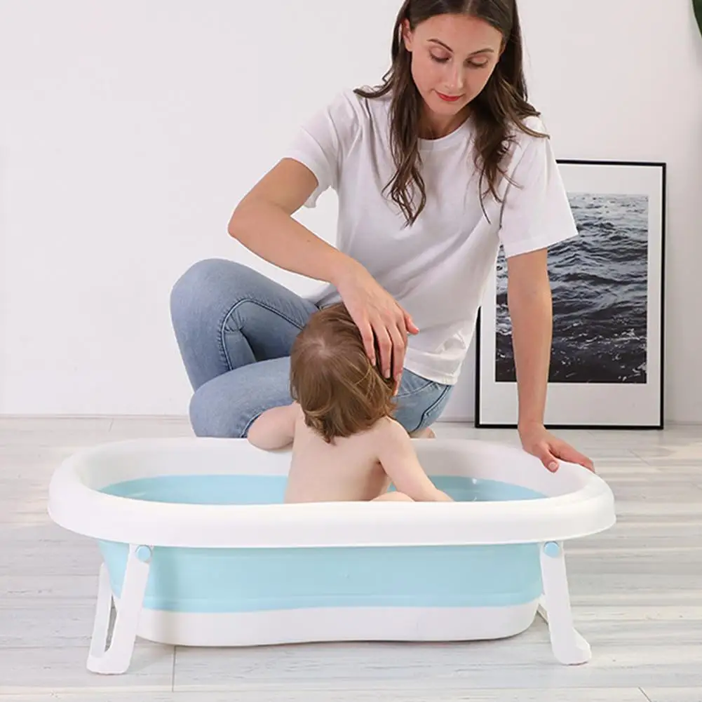 Kidlove детская Ванна портативный Душ бочонок Складной экономии пространства Нескользящие нескользящие для купания новорожденных