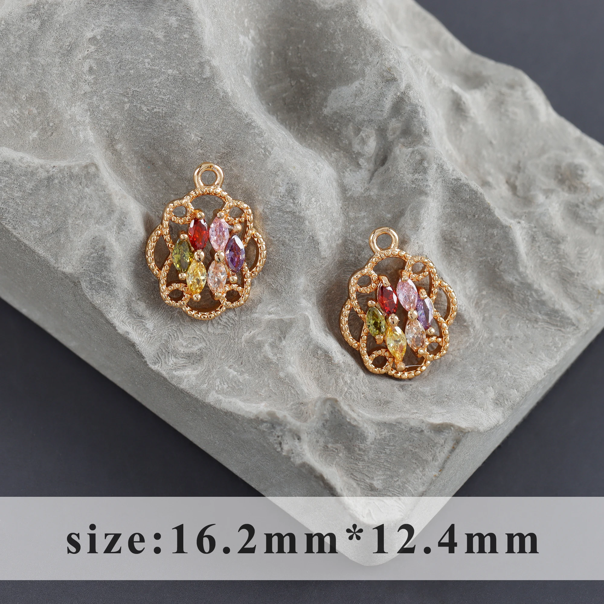 

assoonas M1044,diy necklace earrings,jewelry making,18k gold plated,zircon,charms,jump rings,jewelry accessories,6pcs/lot