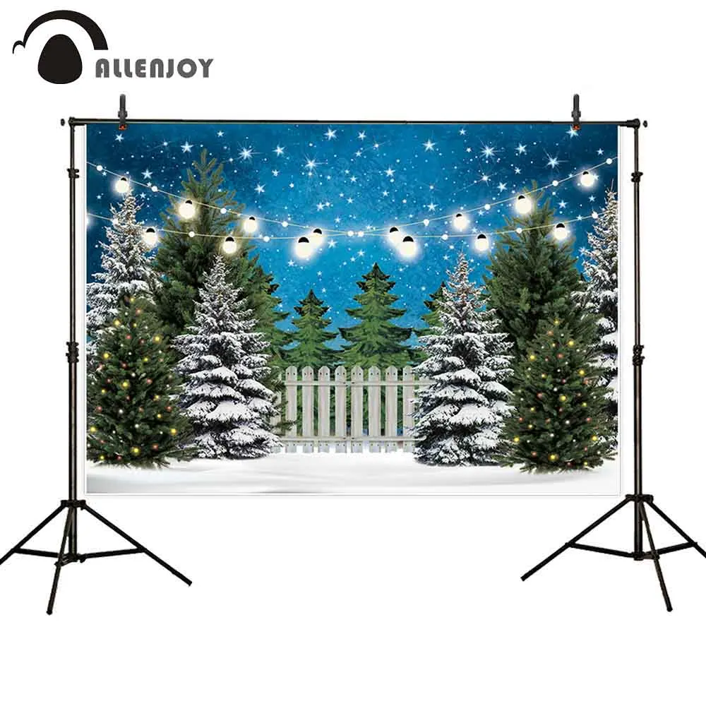 Фон для фотосъемки Allenjoy Рождество Новый год светильник вая гирлянда звездное