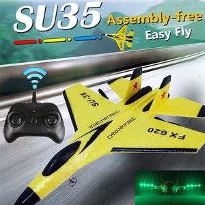 SU-35 Drone Radio Control Airplane 2.4G RC Plane Glider With Remote Hand Throwing Foam Electric Remo