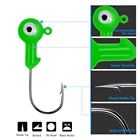 5 шт.лот 1 г 3. Фотосессия 7 г 9 г из высокоуглеродистой стали с трехмерным глазком, крючок для рыбалки с круглой головкой, крючки для джиггинга, рыболовная приманка, крючки для джиггинга