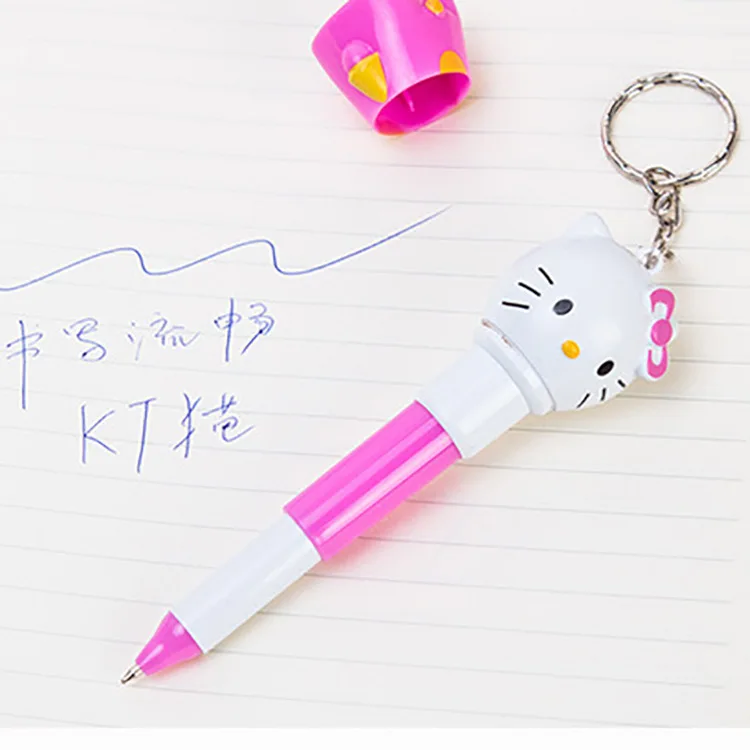Hello kitty Шариковая ручка Милая креативная Ручка канцелярия для учеников брелок