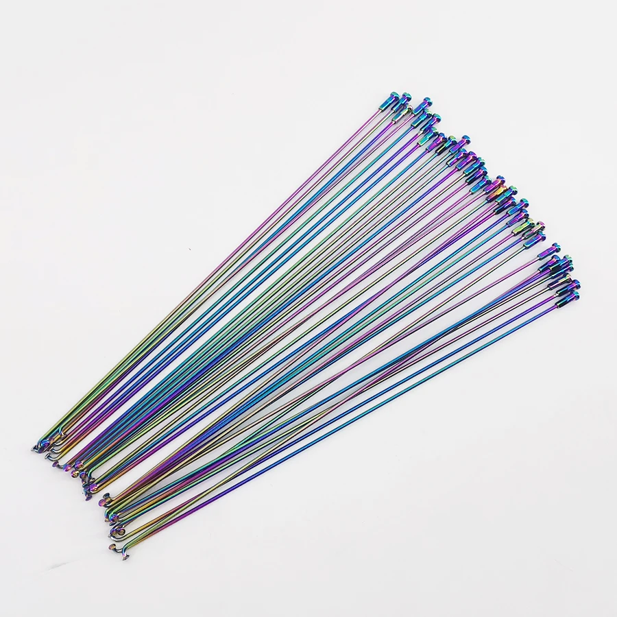 Велосипедные круглые спицы Champion 2 0 J-образные изогнутые/прямые Разноцветные