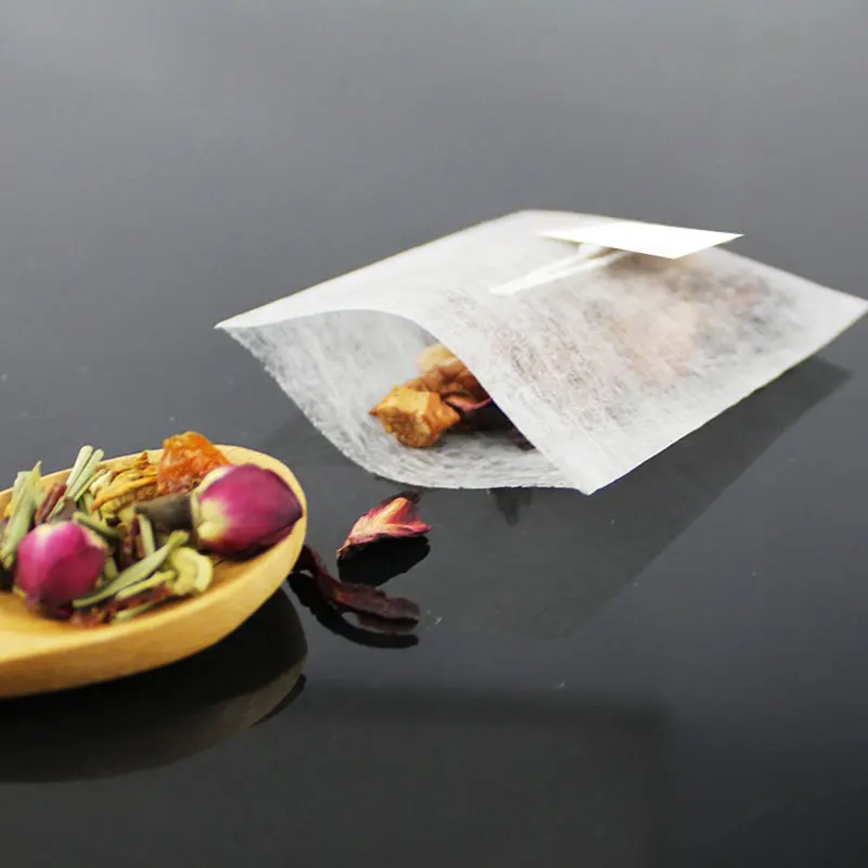 Одноразовый фильтр для чая с тепловым уплотнением кукурузное волокно белая