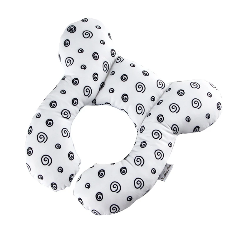 Детская дорожная подушка из мягкого хлопка поддержка головы и шеи для младенцев