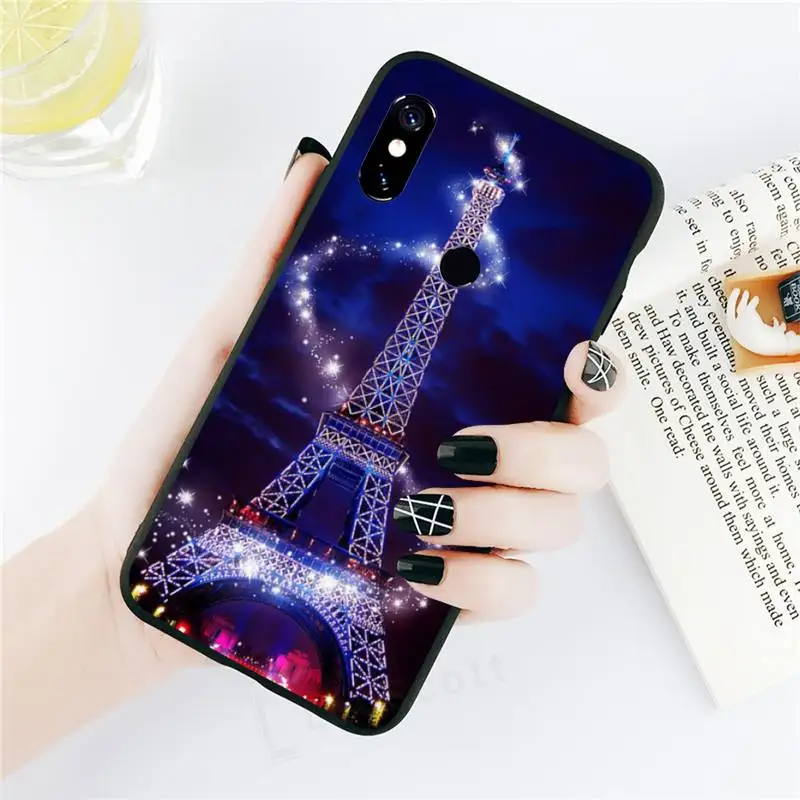 

Paris Eiffel Tower art pattern high quality Phone Case cover For Xiaomi Redmi note 7 8 9 t k30 max3 9 s 10 pro lite