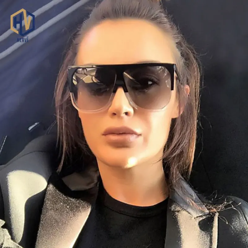 Женские квадратные солнцезащитные очки большого размера брендовые дизайнерские