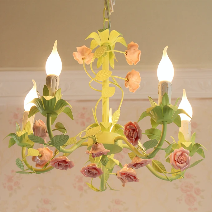 

American Country Personality Pastoral Dining Room Bedroom Pendant Light Bed hanglamp