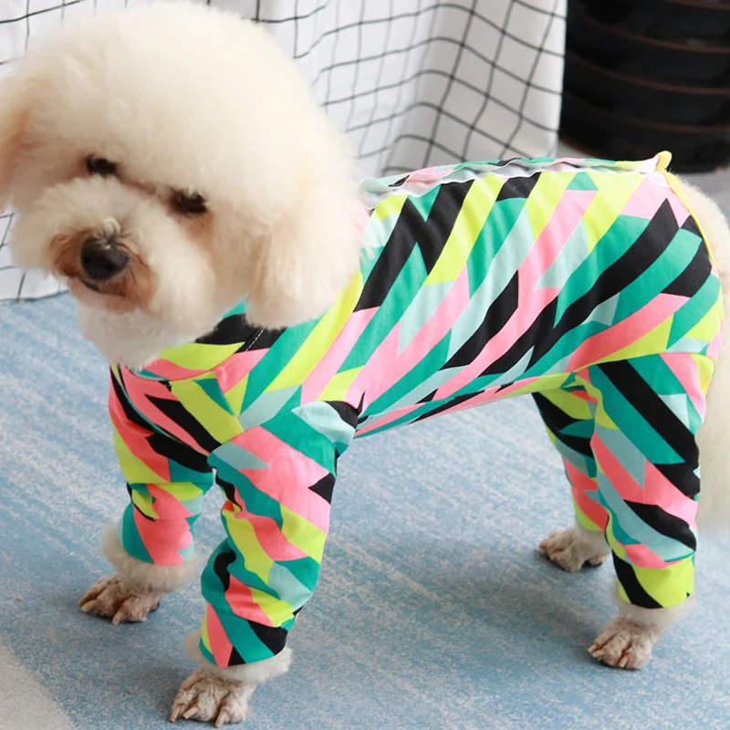 Женский четырехфутовый комбинезон одежда для щенков защитный живот стрейчевый