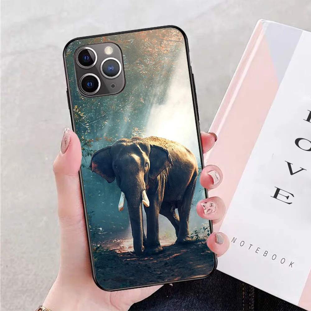 

For iPhone Elephant Soft TPU Border Apple iPhone Case